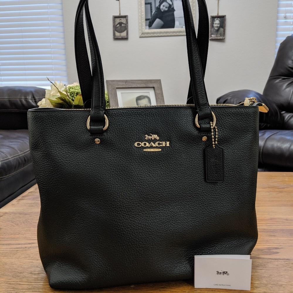 Coach Zip Top Tote